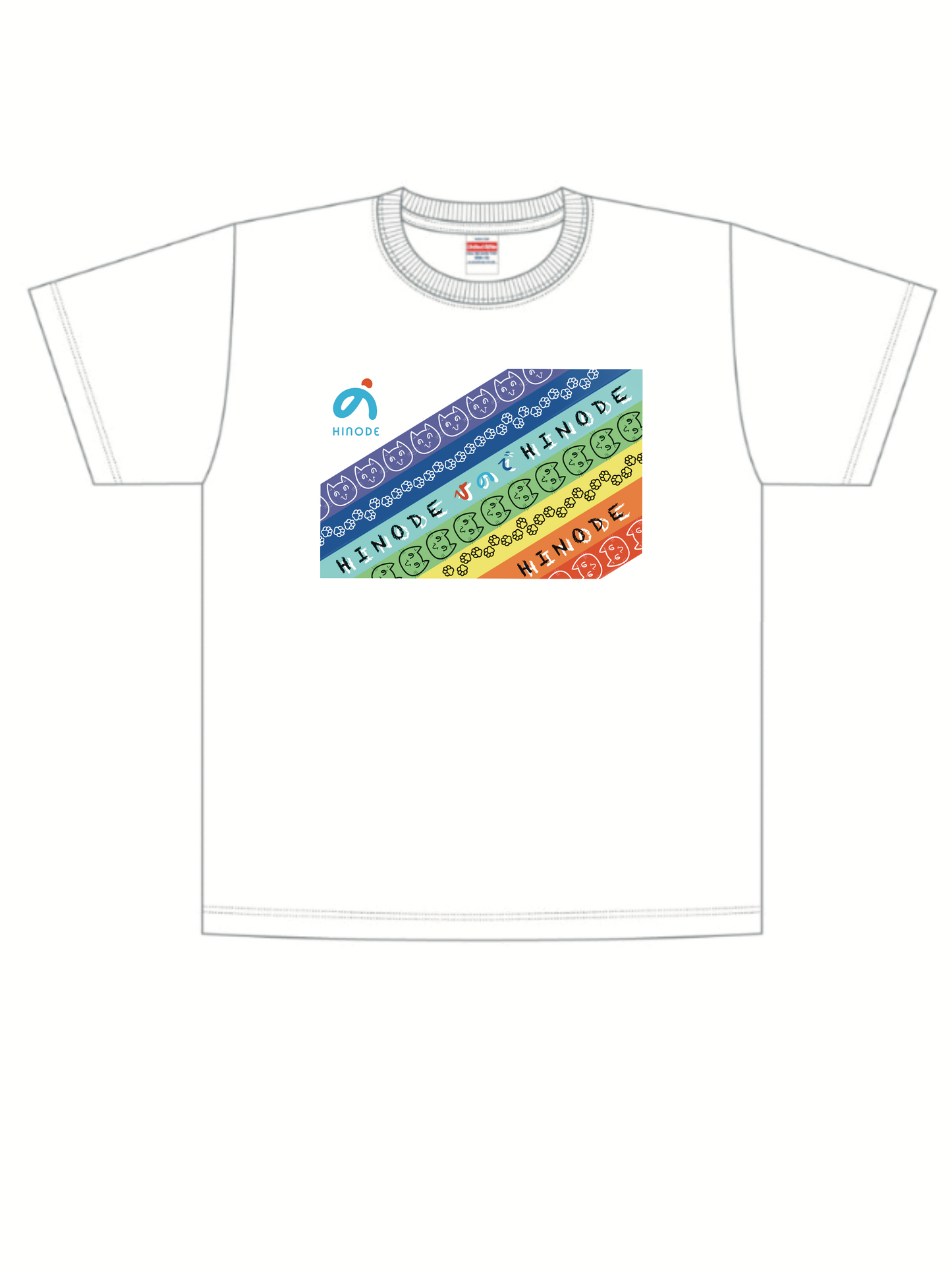 日本製 原創 T-Shirt <HINODE Pattern>