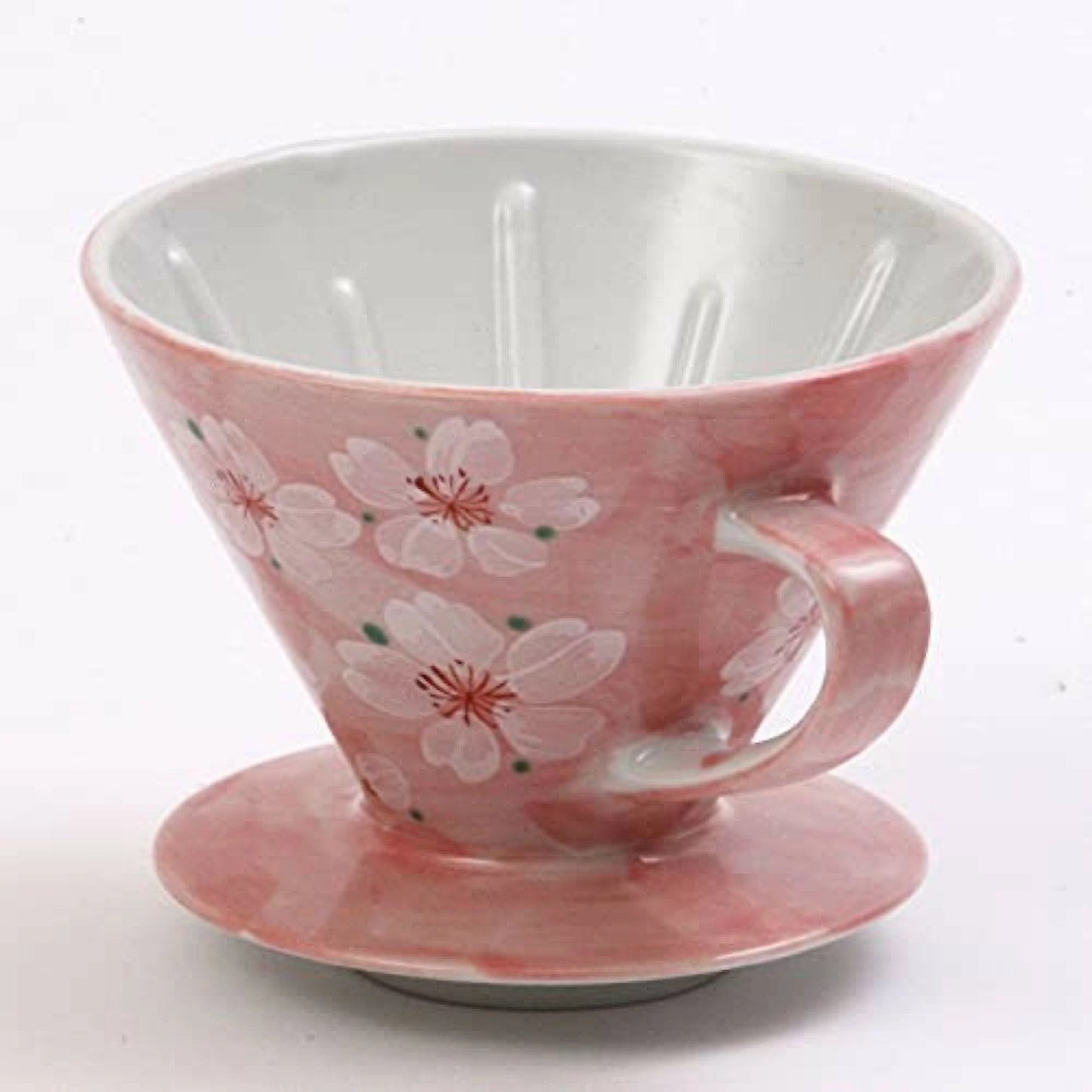 日本製 Bloom 弥生花 陶瓷濾杯 美濃燒 粉紅色