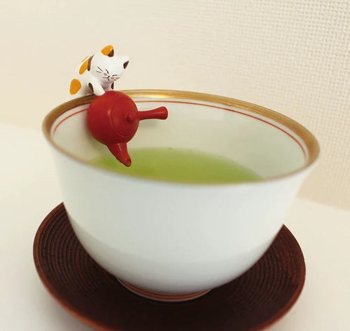 在斟茶的貓 貓貓杯懸子