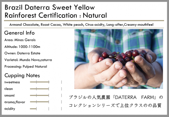 中/深焙 Brazil Daterra Natural 100g by Tsukikoya Coffee