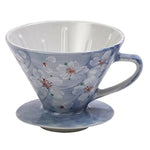 將圖片載入圖庫檢視器 日本製 Bloom 弥生花 陶瓷濾杯 美濃燒 藍色
