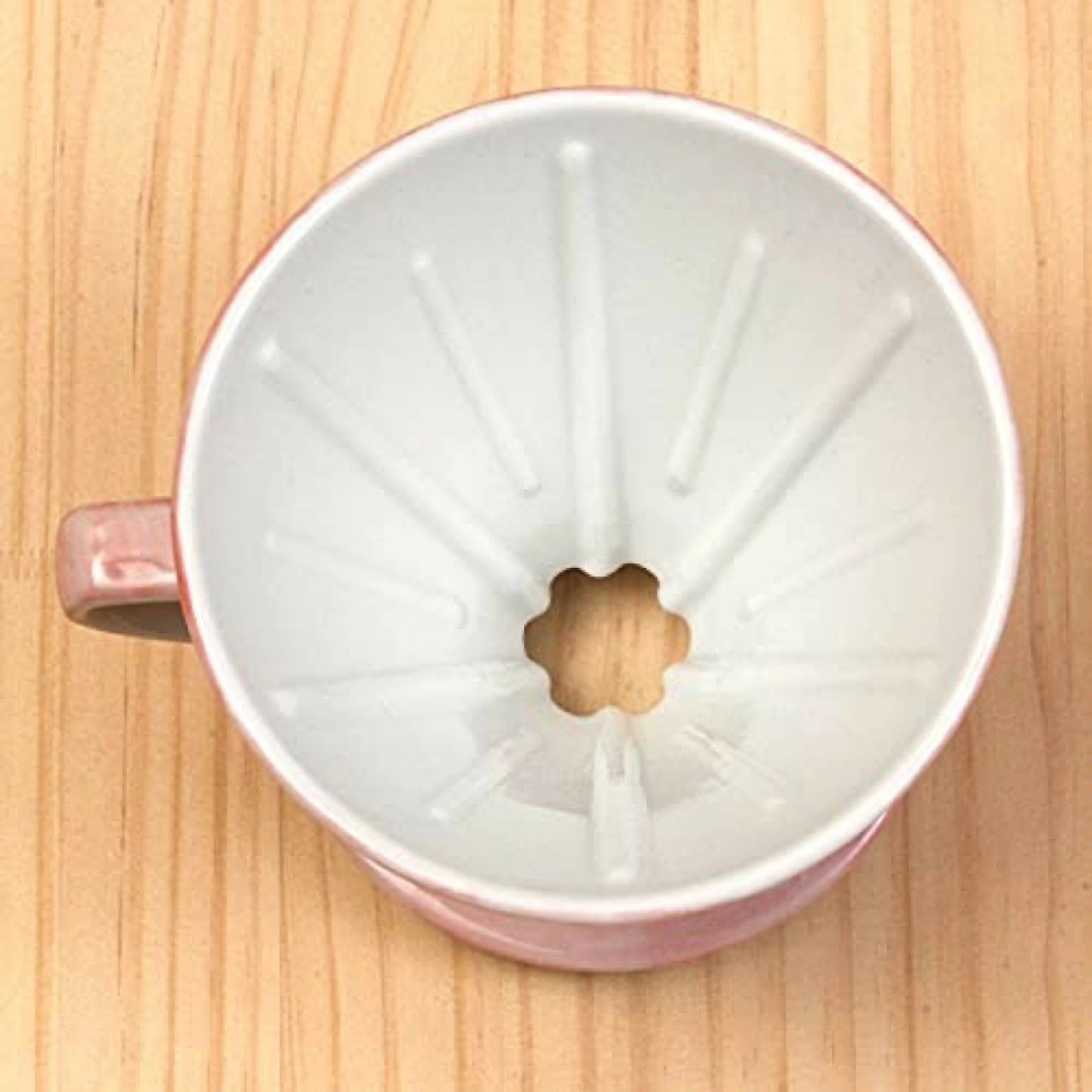 日本製 Bloom 弥生花 陶瓷濾杯 美濃燒 粉紅色