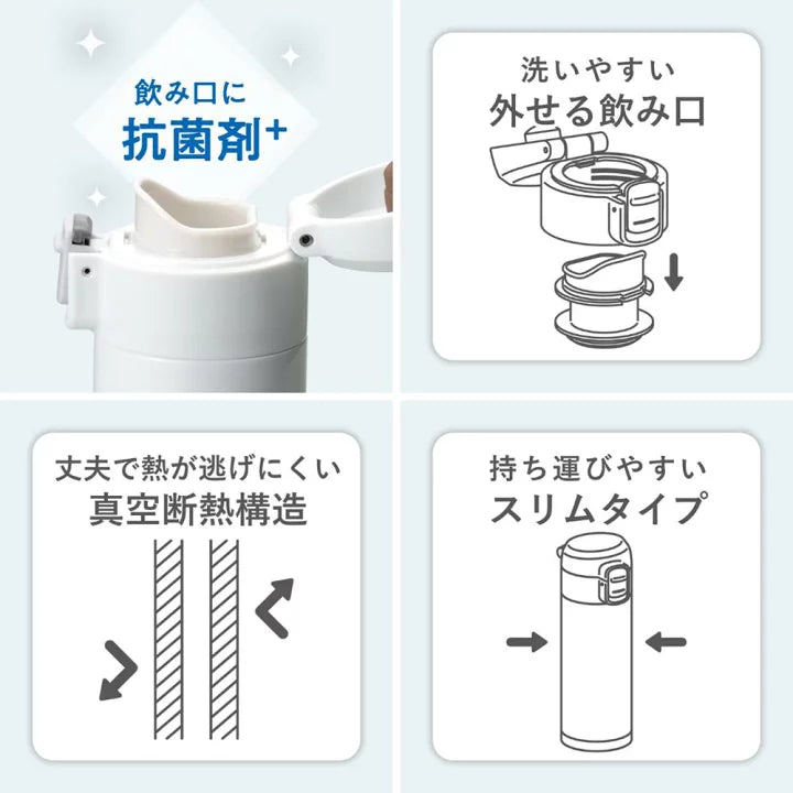 日本 OMIT 200ml 不鏽鋼 保溫瓶 保溫瓶 保冷瓶 保冰 水壺