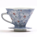 画像をギャラリービューアに読み込む, 日本製 Bloom 弥生花 陶瓷濾杯 美濃燒 藍色
